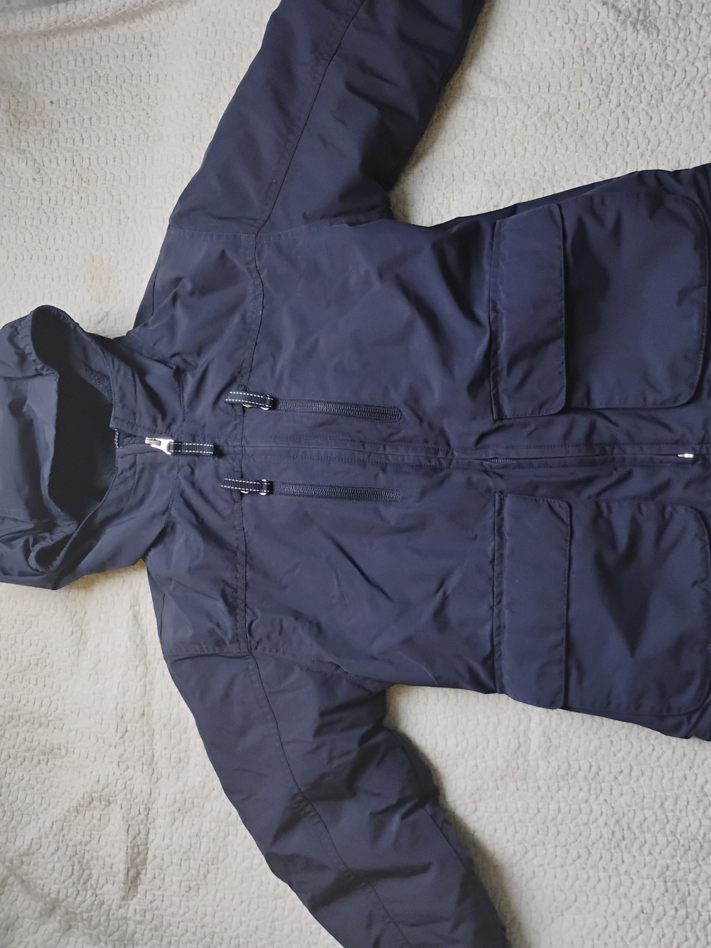 Lands' End Navy Fleece Jacket